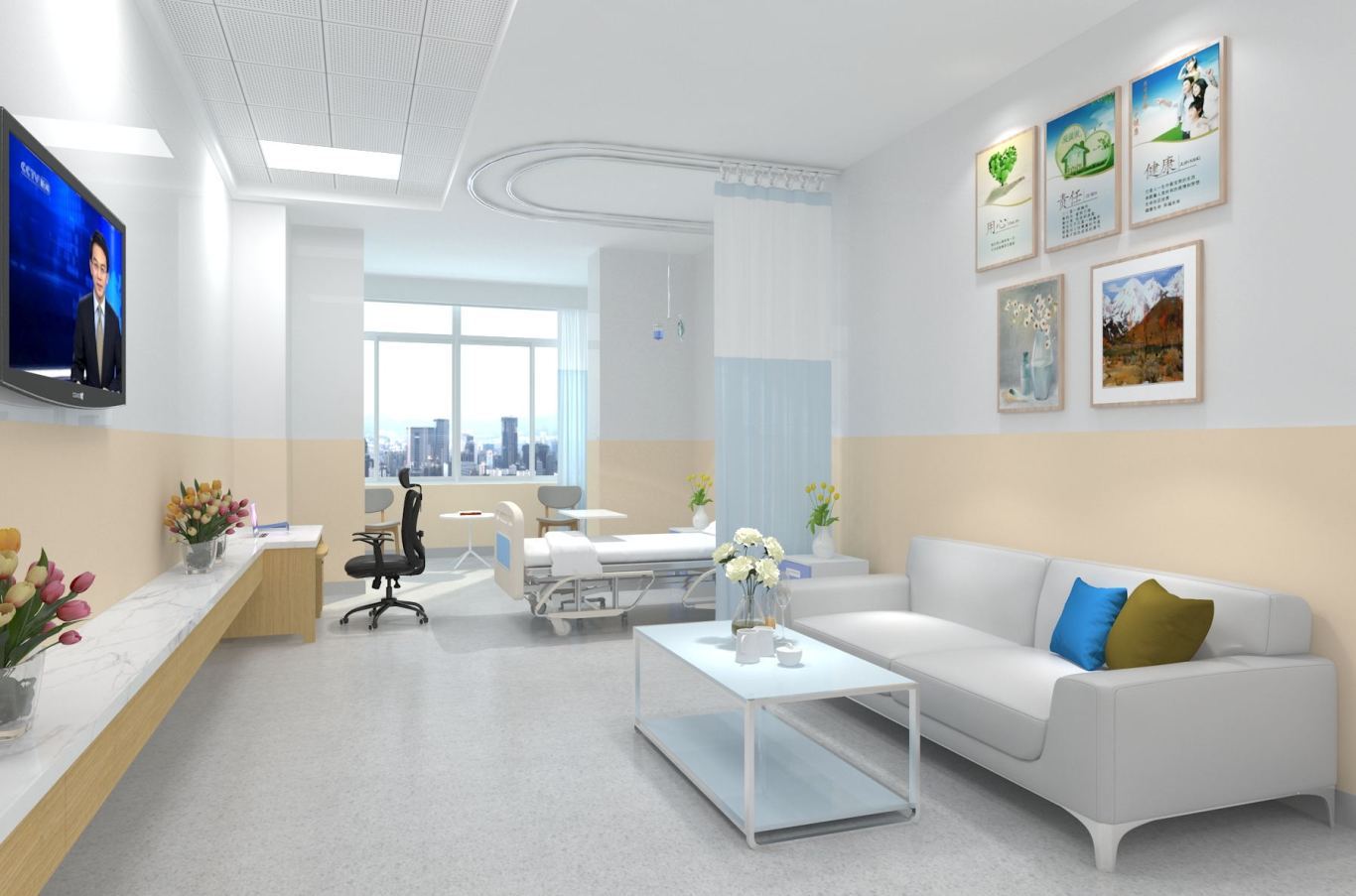 博生醫療空間“治愈系”的室內設計要素4